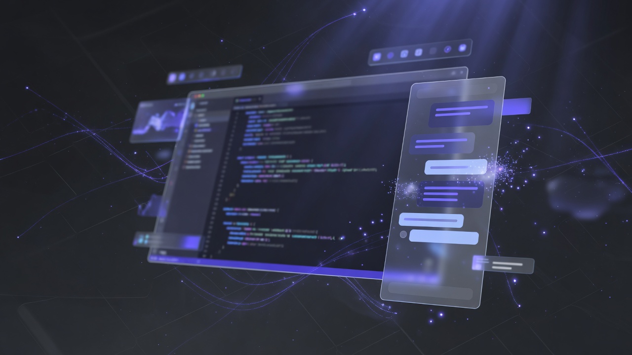 Интерфейс Holix Studio: редактор кода и AI-чат